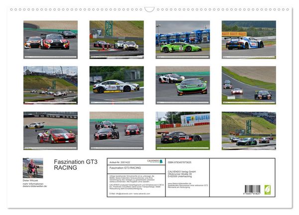 Produktbild: Faszination GT3 RACING (Wandkalender 2026 DIN A2 quer), CALVENDO Monatskalender