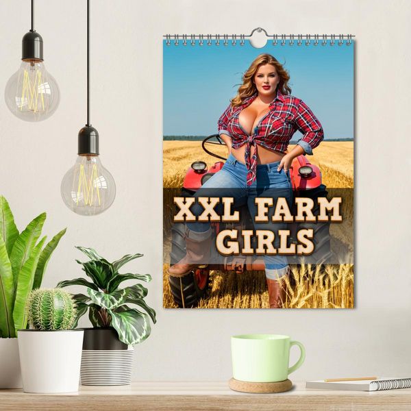Produktbild: XXL Farm Girls (Wandkalender 2026 DIN A4 hoch), CALVENDO Monatskalender