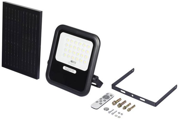 Produktbild: Sygonix SY-6313012 Solar-Wandstrahler 10W Leuchtfarben: Warmwei&szlig;