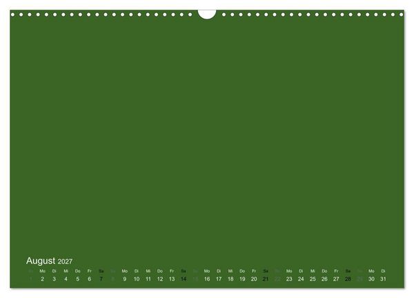 Produktbild: Bastelkalender - dunkel Gr&uuml;n (Wandkalender 2027 DIN A3 quer), CALVENDO Monatskalender