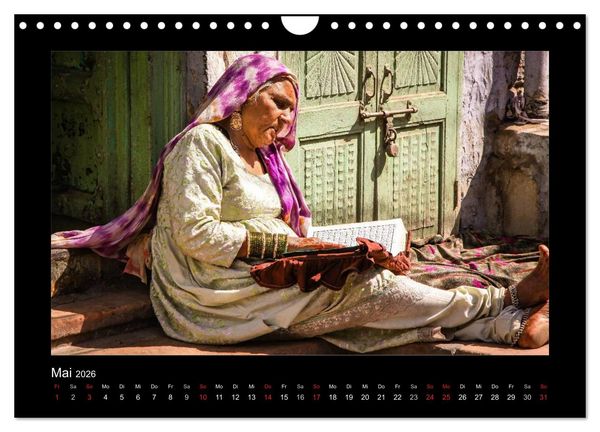 Produktbild: Willkommen in Indien 2026 (Wandkalender 2026 DIN A4 quer), CALVENDO Monatskalender