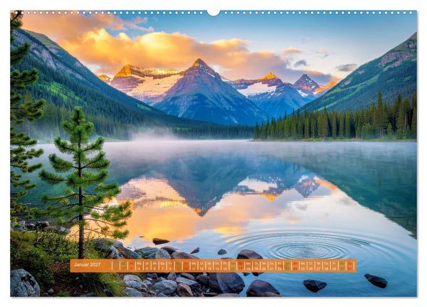 Produktbild: Malerische Seenlandschaft (Wandkalender 2027 DIN A2 quer), CALVENDO Monatskalender