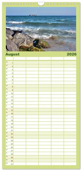 Produktbild: Familienplaner 2026 - Languedoc-Roussillon - unter der Sonne des Midi mit 5 Spalten (Wandkalender, 21 x 45 cm) CALVENDO