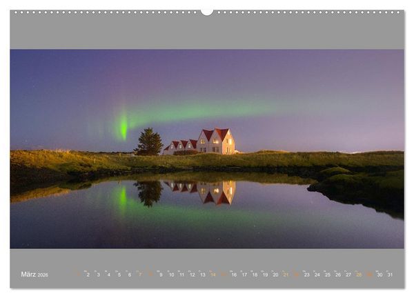 Produktbild: Island - Traumland am Rande der Arktis (hochwertiger Premium Wandkalender 2026 DIN A2 quer), Kunstdruck in Hochglanz