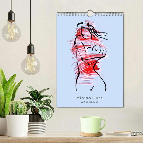 Produktbild: Minimal-Art, Aktzeichnung (Wandkalender 2026 DIN A4 hoch), CALVENDO Monatskalender