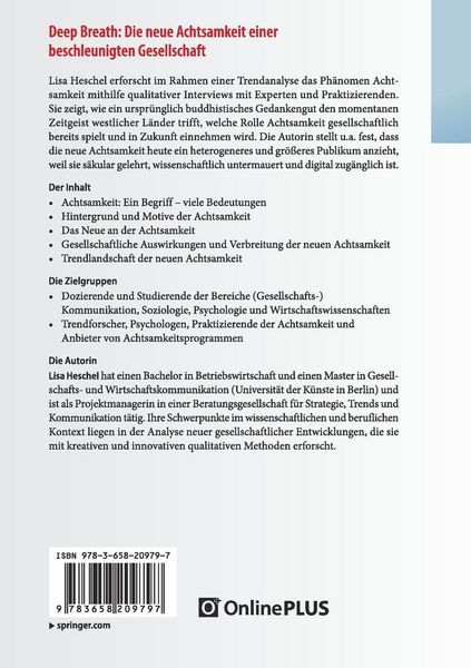 Produktbild: Deep Breath: Die neue Achtsamkeit einer beschleunigten Gesellschaft
