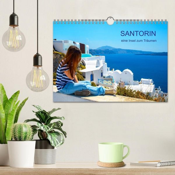 Produktbild: Santorin - eine Insel zum Tr&auml;umen (Wandkalender 2026 DIN A4 quer), CALVENDO Monatskalender