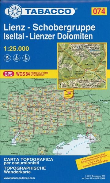 Produktbild: Wanderkarte 74 Lienz-Schobergruppe-Iseltal-Lienzer Dolomiten 1:25 000