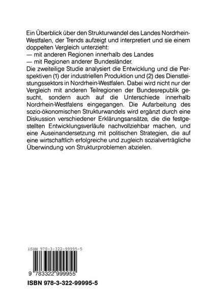 Produktbild: Strukturwandel und Strukturpolitik in Nordrhein-Westfalen