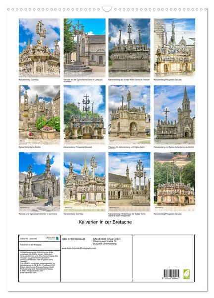 Produktbild: Kalvarien in der Bretagne (Wandkalender 2027 DIN A2 hoch), CALVENDO Monatskalender