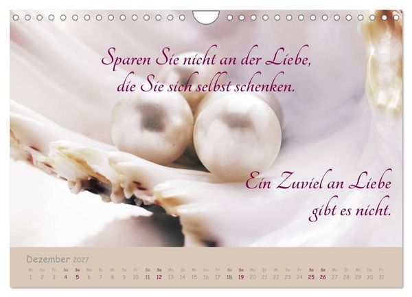 Produktbild: Innere Perlen (Wandkalender 2027 DIN A4 quer), CALVENDO Monatskalender
