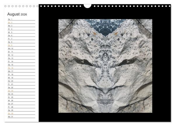 Produktbild: LiTH-Os Antlitze des Sandsteins von ID AD Art Gabi Zapf (Wandkalender 2026 DIN A3 quer), CALVENDO Monatskalender