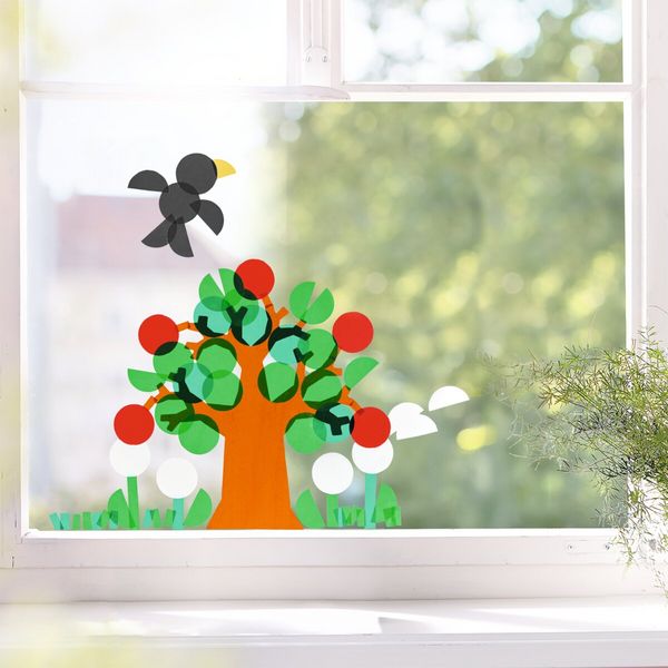 Produktbild: Bastelset - Fensterbild Jahreszeiten