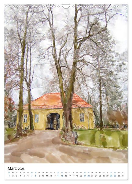 Produktbild: Rathenow - Illustrationen der Havel-Stadt (Wandkalender 2026 DIN A3 hoch), CALVENDO Monatskalender