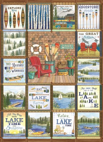 Produktbild: COBBLE HILL PUZZLES - Lake Country 1000 Teile