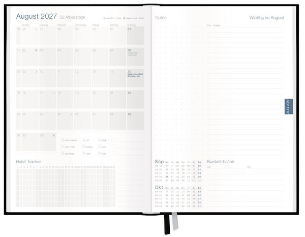 Produktbild: Business-Timer Deluxe 26/27 17 Monate KL [Nachtblau]