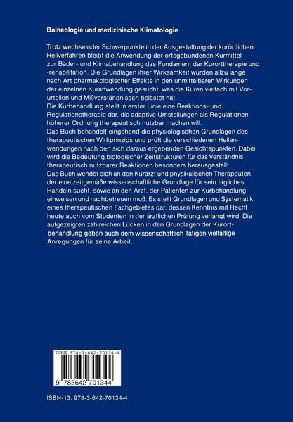 Produktbild: Balneologie und medizinische Klimatologie