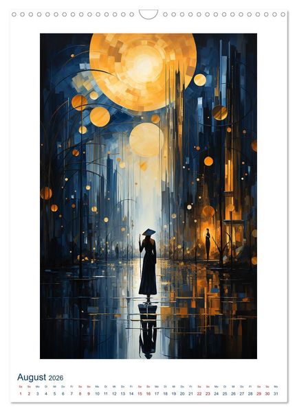 Produktbild: ART DECO City (Wandkalender 2026 DIN A3 hoch), CALVENDO Monatskalender