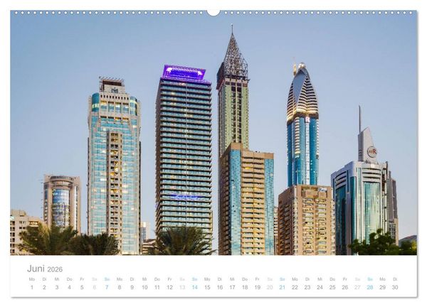 Produktbild: Dubai Architektur 2026 (hochwertiger Premium Wandkalender 2026 DIN A2 quer), Kunstdruck in Hochglanz