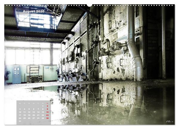 Produktbild: AUSSER BETRIEB - Industriekultur mit PopArt-Einfl&uuml;ssen (Wandkalender 2026 DIN A2 quer), CALVENDO Monatskalender