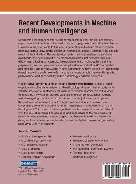 Produktbild: Recent Developments in Machine and Human Intelligence