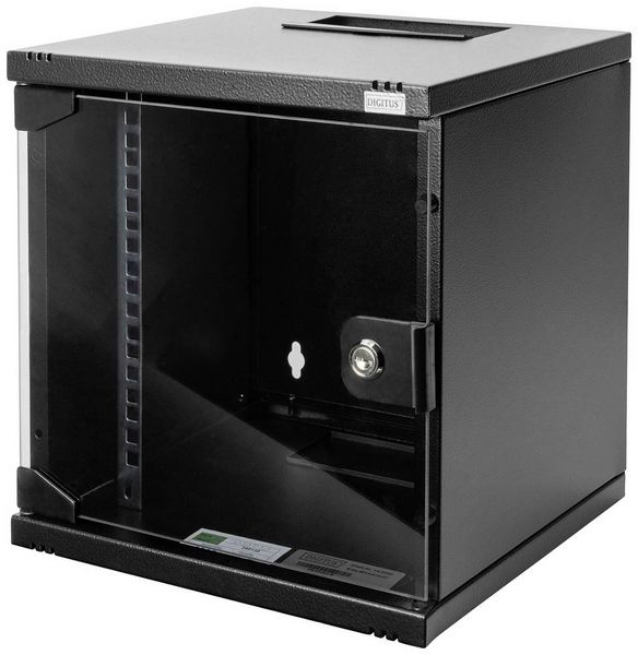 Produktbild: Digitus DN-10-06U-B 10 Zoll Wandgeh&auml;use 6 HE Schwarz (RAL 9005)