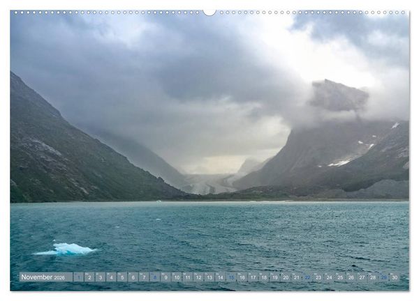 Produktbild: Gr&ouml;nland - Felsen, Eis und bunte H&auml;user (hochwertiger Premium Wandkalender 2026 DIN A2 quer), Kunstdruck in Hochglanz