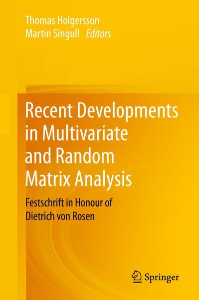 Produktbild: Recent Developments in Multivariate and Random Matrix Analysis