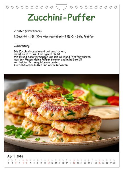 Produktbild: Low Carb - Rezepte ohne Kohlenhydrate zum Abnehmen (Wandkalender 2026 DIN A4 hoch), CALVENDO Monatskalender