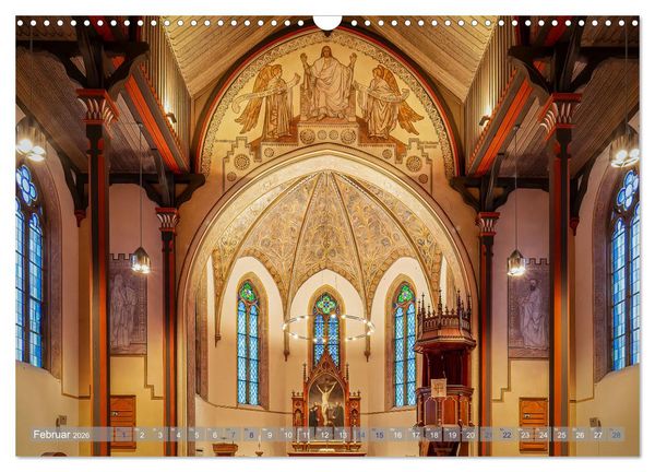 Produktbild: Bremer Kirchen von Innen (Wandkalender 2026 DIN A3 quer), CALVENDO Monatskalender