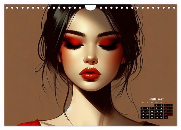 Produktbild: Eleganz, Farbe und Anmut (Wandkalender 2027 DIN A4 quer), CALVENDO Monatskalender