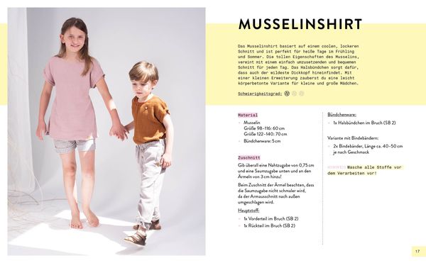 Produktbild: Mini-Masterclass &ndash; N&auml;hen mit Musselin f&uuml;r Kids