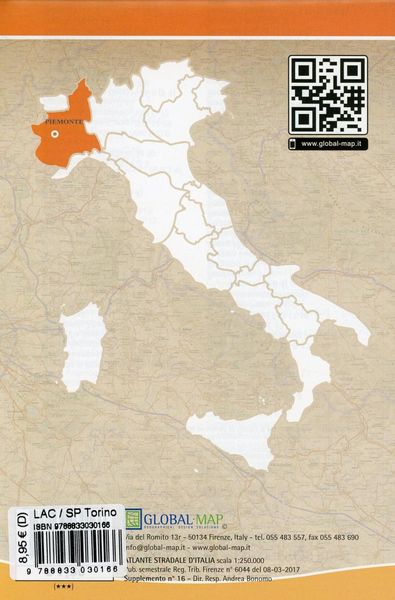 Produktbild: LAC Stadtplan Torino 1:16 000