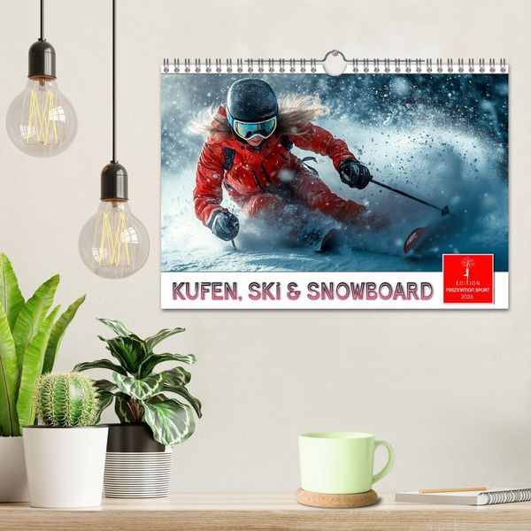 Produktbild: Kufen, Ski & Snowboard (Wandkalender 2026 DIN A4 quer), CALVENDO Monatskalender