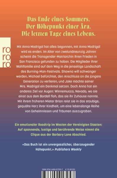 Produktbild: Die Tage der Anna Madrigal