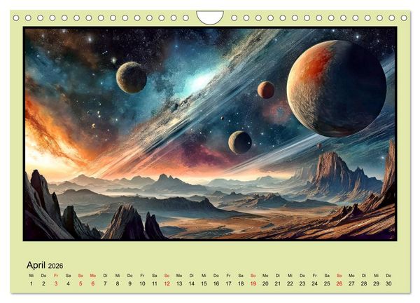 Produktbild: Der Zauber fremder Welten (Wandkalender 2026 DIN A4 quer), CALVENDO Monatskalender