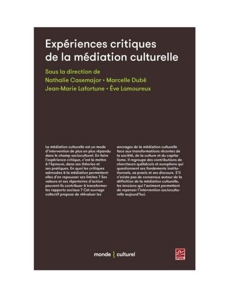 Produktbild: Experiences critiques de la mediation culturelle