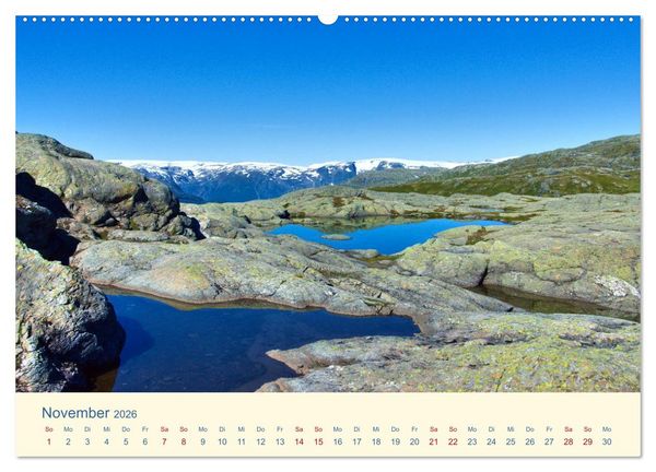 Produktbild: Trolltunga (Wandkalender 2026 DIN A2 quer), CALVENDO Monatskalender