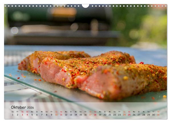 Produktbild: BBQ - Smoker F&uuml;r Fleisch und Gem&uuml;se (Wandkalender 2026 DIN A3 quer), CALVENDO Monatskalender