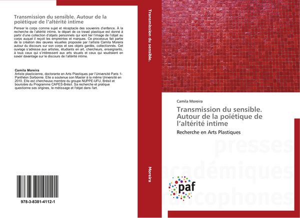 Produktbild: Transmission du sensible. Autour de la po&iuml;&eacute;tique de l'alt&eacute;rit&eacute; intime