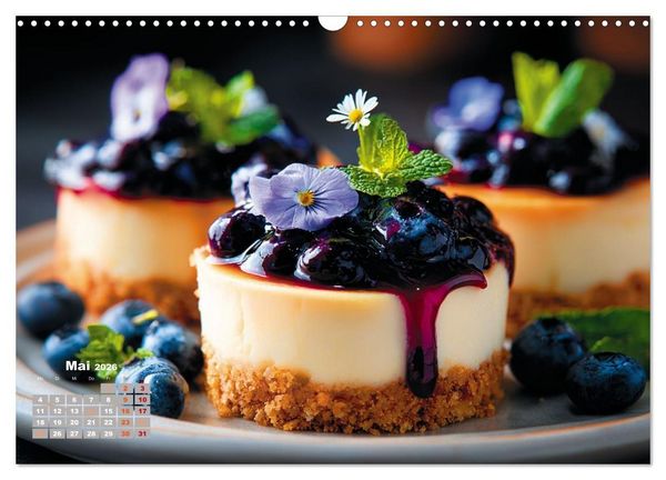 Produktbild: S&uuml;&szlig;e Verf&uuml;hrungen - Exquisite Desserts (Wandkalender 2026 DIN A3 quer), CALVENDO Monatskalender