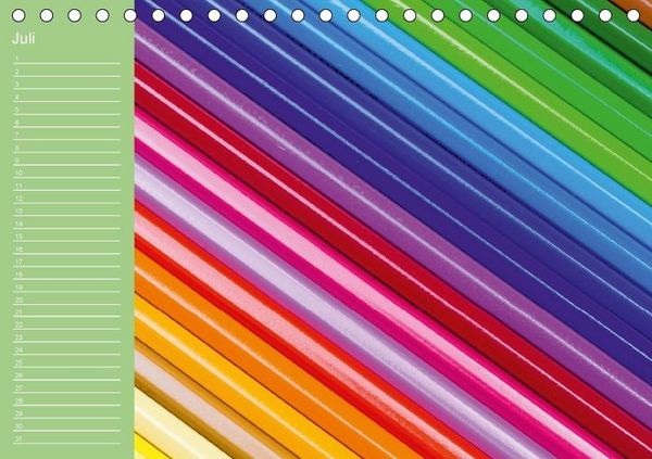 Produktbild: Die bunte Welt der Stifte - Geburtstagskalender (Tischkalender immerw&auml;hrend DIN A5 quer)