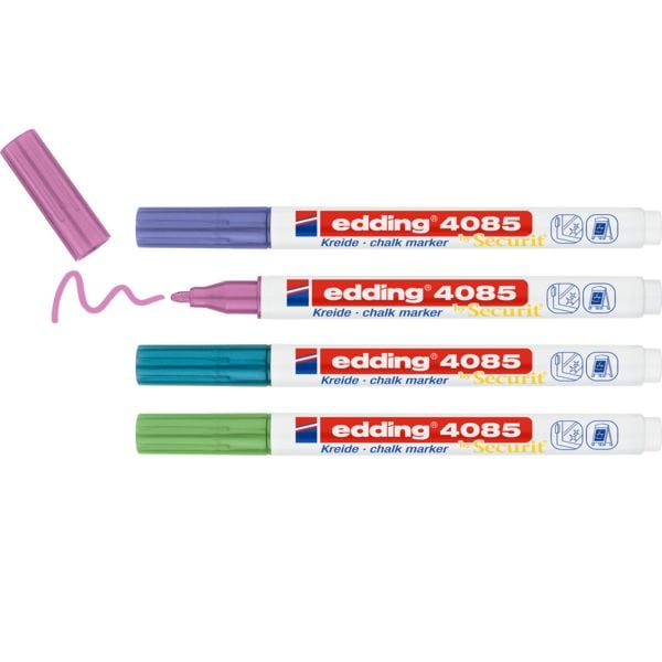 Produktbild: Edding Kreidemarker 4085 metallic 4er Set