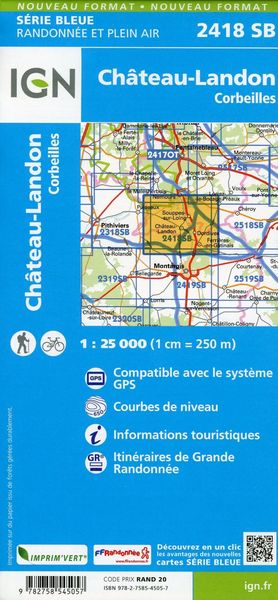 Produktbild: Ch&acirc;teau-Landon Corbeilles 1:25 000