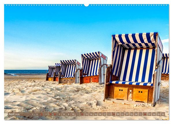 Produktbild: INSELLIEBE NORDERNEY (hochwertiger Premium Wandkalender 2026 DIN A2 quer), Kunstdruck in Hochglanz