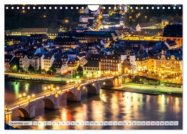 Produktbild: Romantisches Heidelberg &ndash; 12 Traummotive voller Magie und Geschichte (Wandkalender 2027 DIN A4 quer), CALVENDO Monatskalender