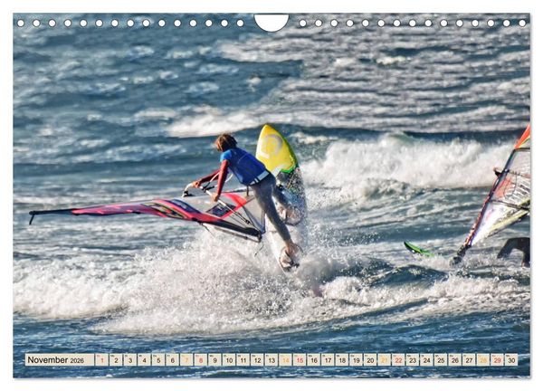 Produktbild: Windsurfing - extrem cool (Wandkalender 2026 DIN A4 quer), CALVENDO Monatskalender