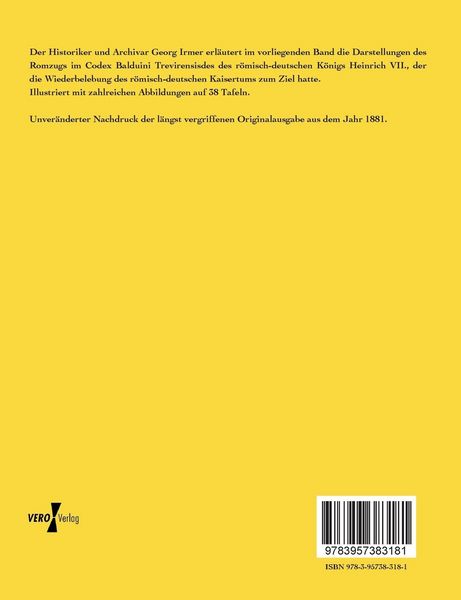 Produktbild: Die Romfahrt Kaiser Heinrichs VII. im Bilderzyklus des Codex Balduini Trevirensis