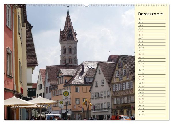 Produktbild: Unterwegs in Schw&auml;bisch Gm&uuml;nd (hochwertiger Premium Wandkalender 2026 DIN A2 quer), Kunstdruck in Hochglanz