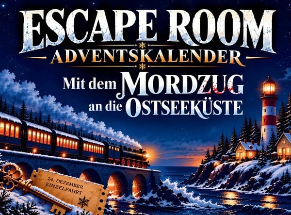 Produktbild: Escape Room Adventskalender - Mit dem Mordzug an die Ostseek&uuml;ste